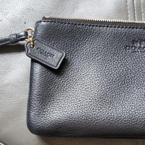 Black Coach Wristlet